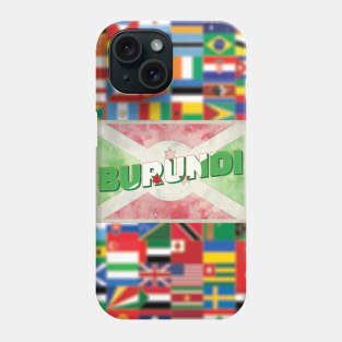 Burundi Vintage style retro souvenir Phone Case