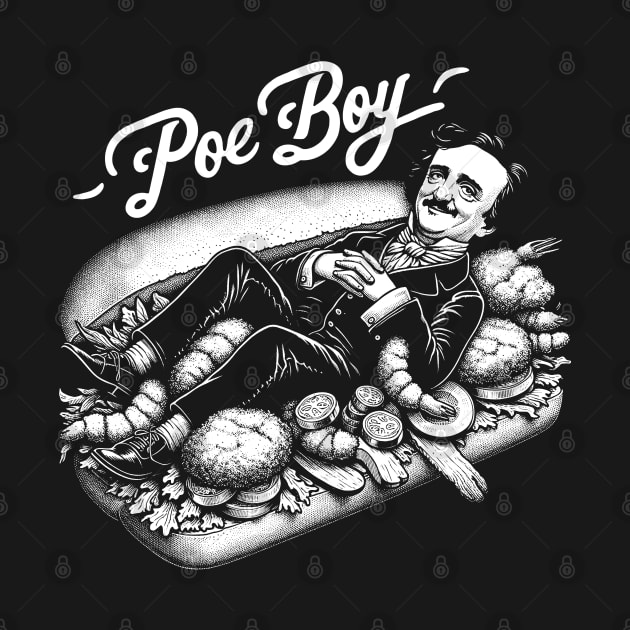 Edgar Allan Poe Funny Poe Boy Sandwich by Poe & Co. Lit