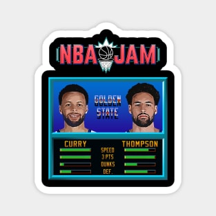 NBA JAM - Warriors Basketball Magnet