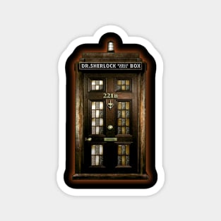 Doctor sherlock public call box Magnet