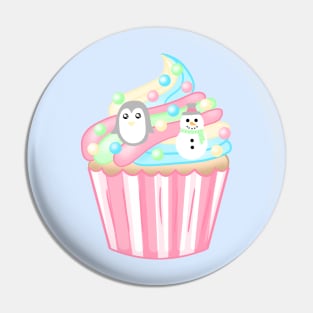 Christmas Cupcake Pin