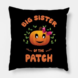 Sister of the patch funny Halloween costume family group matching family t shirt. Pillow