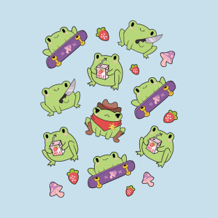 Kawaii Cute Frogs T-Shirt