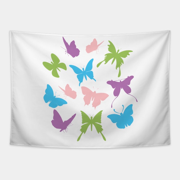 Butterfly Confetti Tapestry by SWON Design