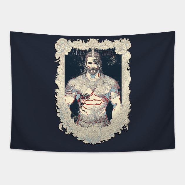 Ares God of War Tapestry by Pictozoic