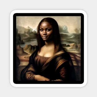 Mona Lisa Reimagined: Celebrating Black History Month Magnet