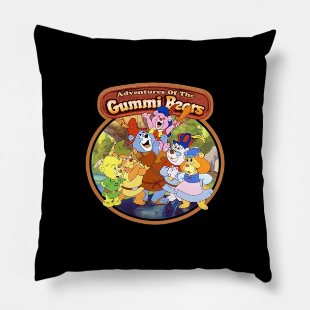 Gummi Bears Vintage Image Pillow by morrise