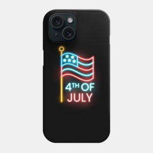 4th Of July Neon Phone Case