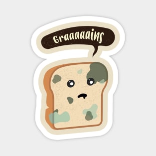 Zombie Bread Grains Magnet