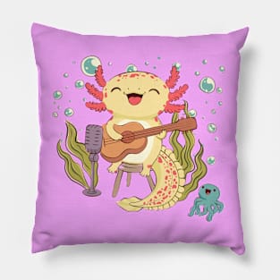 Axolotl musician Pillow