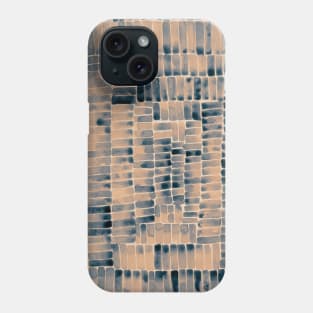 Watercolor abstract rectangles - neutral Phone Case