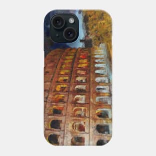 Midnight in Rome, Canvas Painting of Rome Phone Case