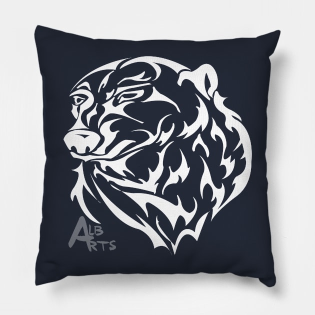 Polar Bear Pillow by ALBarts