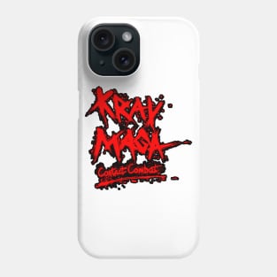 Krav Maga Contact Combat - Red on Black 2 Phone Case