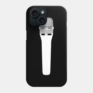 White mic Phone Case