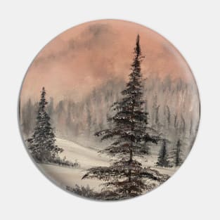 Evergreen Winter Pin