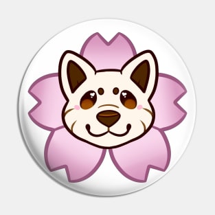 Sakura Shiba Inu - Cream Pin