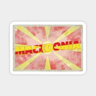 Macedonia Vintage style retro souvenir Magnet