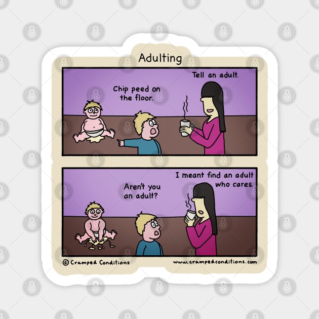 Adulting Magnet by crampedconditions