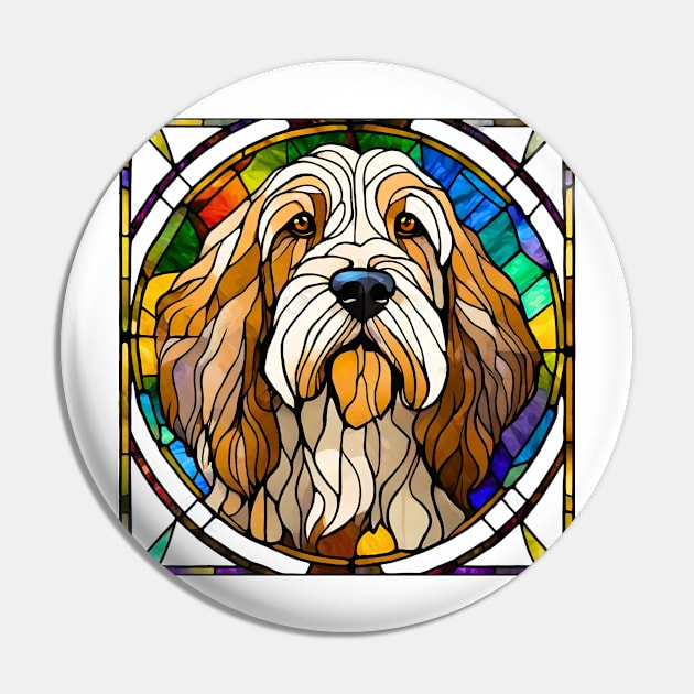 Stained Glass Otterhound Pin by Doodle and Things