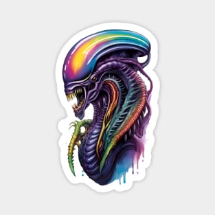 Colorful Alien Magnet