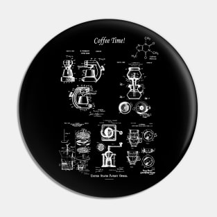 Coffee Lover Gift Coffee Maker Patents Pin