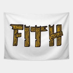 FITH Wooden Logo Tapestry