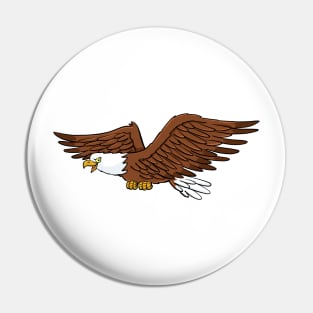 american eagle fisherman in flight Pin