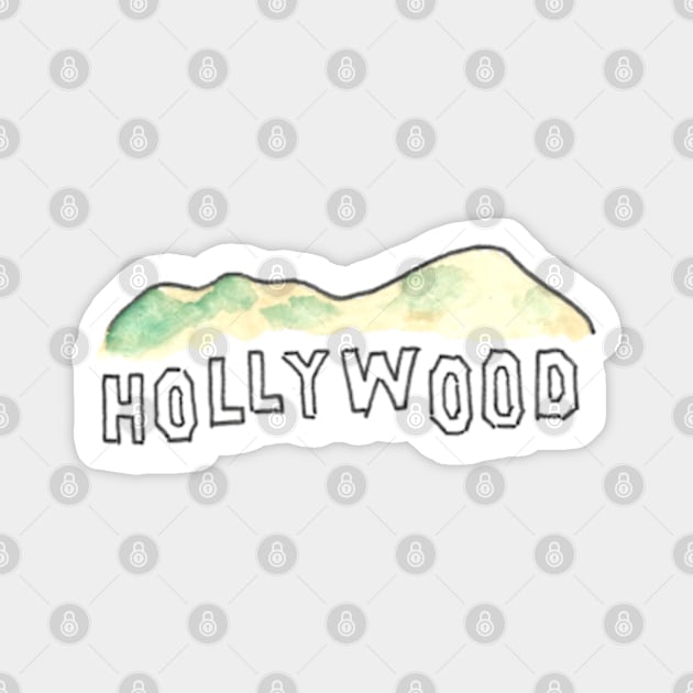 Los Angeles Icons: Hollywood Sign Magnet by buhloop.icons