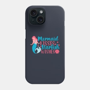 Mermaid Kisses Starfish Wishes - Mermaid T-Shirt Mug Sticker Phone Case