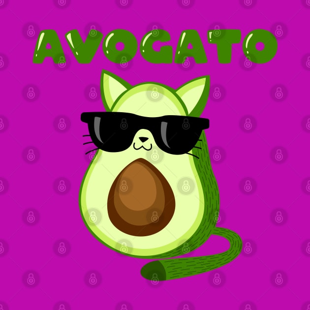 Avogato Funny Avocado Cat Lover by aneisha