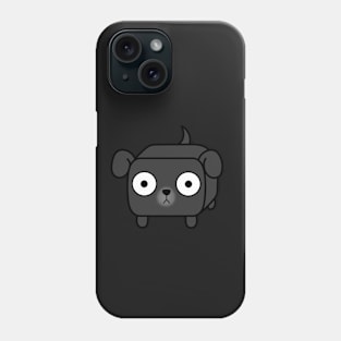 Pit Bull Loaf - Black Pitbull with Floppy Ears Phone Case