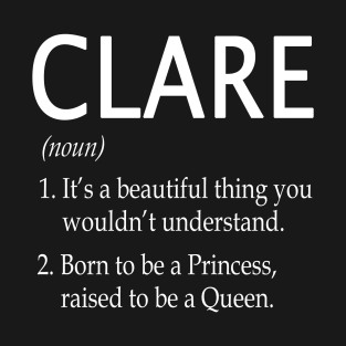 Clare Name Gift T-Shirt