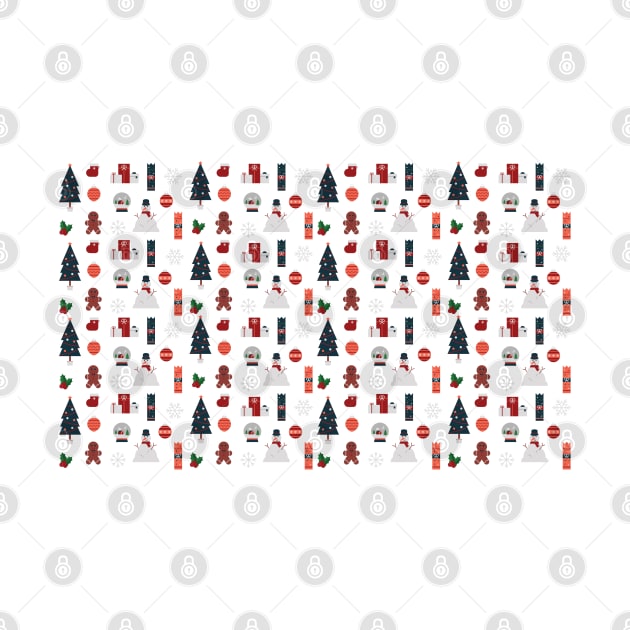 Christmas Pattern. X-mas Background. Merry Christmas. by designgoodstore_2