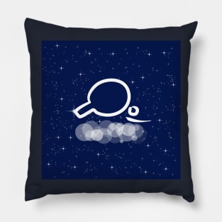 table tennis, ping pong, sport, sports, active lifestyle, game, technology, light, universe, cosmos, galaxy, shine, concept Pillow