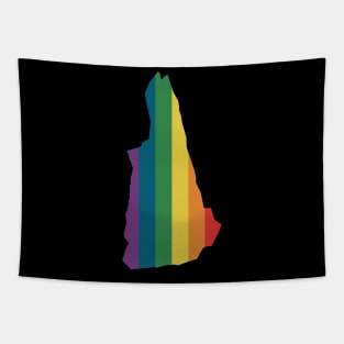 New Hampshire State Rainbow Tapestry