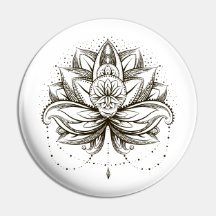 Lotus Pins And Buttons Teepublic