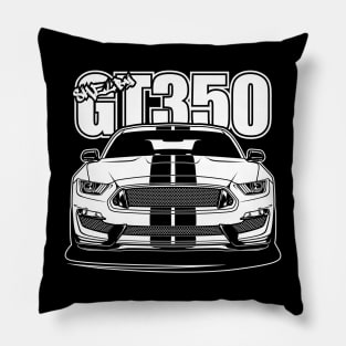 Shelby GT350 - White Print Pillow