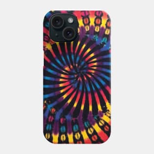 Reverse Spiral Neon Tie Dye Phone Case