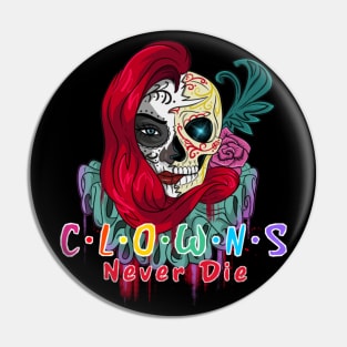 Scary Clown Friends Pin