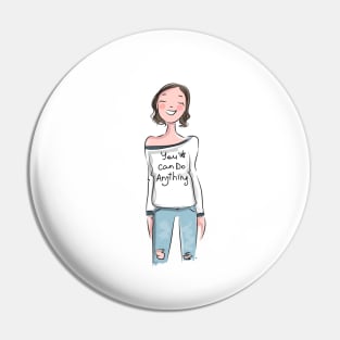 Happy Woman Pin