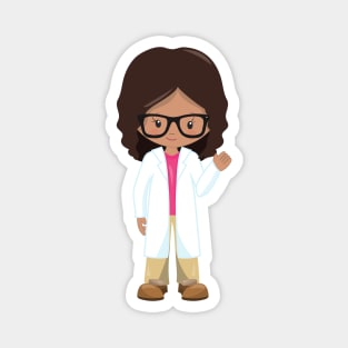 Science Girl, Latina Girl, Cute Girl, Scientist Magnet