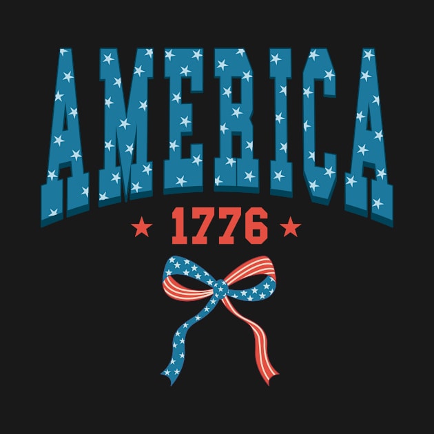 America 1776 independence day 4th of July retro by skstring