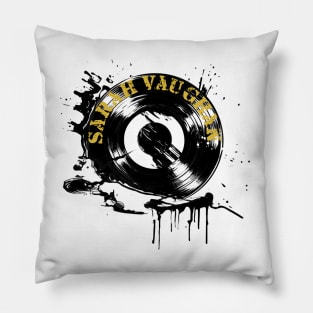 Splash Vinyl - Sarah Vaughan Pillow