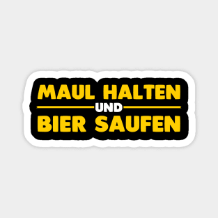 Bier Sprüche für Bierliebhaber auf Party Magnet