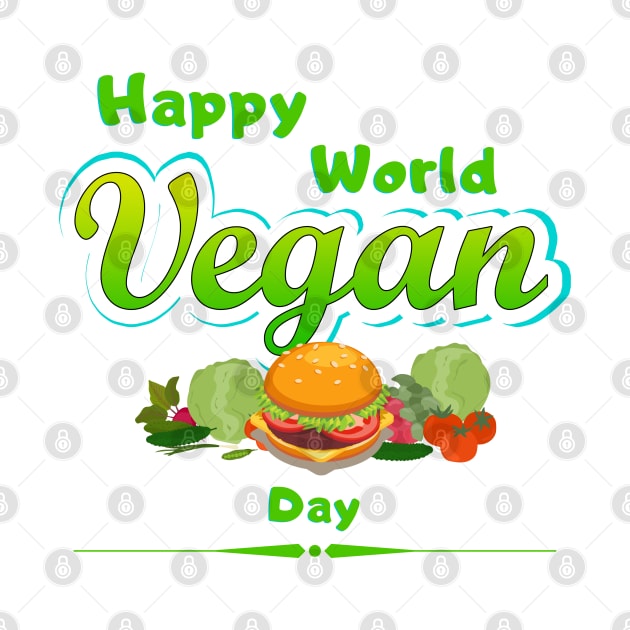 Happy World Vegan Day by DMS DESIGN