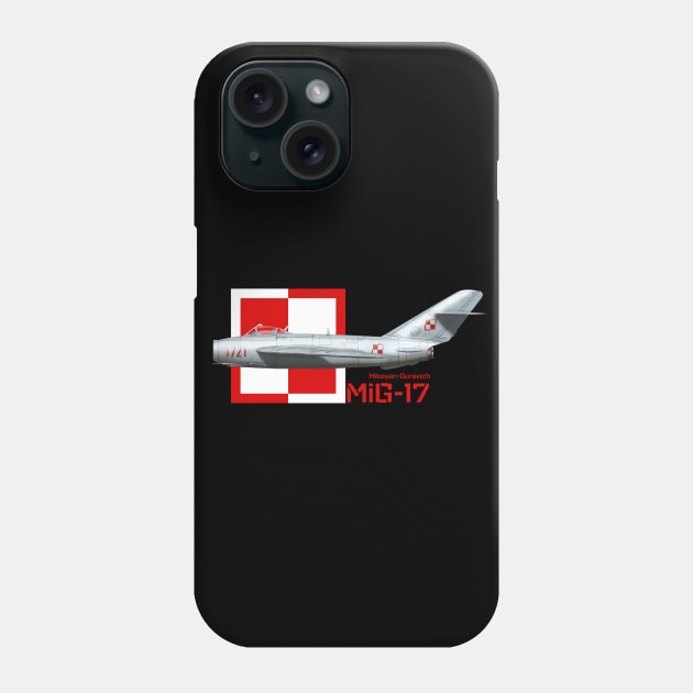 Mikoyan-Gurevich MiG-17 (LiM-6) Phone Case by BearCaveDesigns