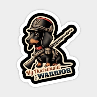 Dachshund Soldier Magnet