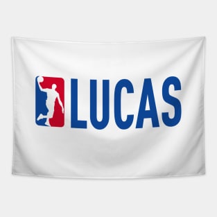 Lucas NBA Basketball Custom Player Your Name T-Shirt Tapestry