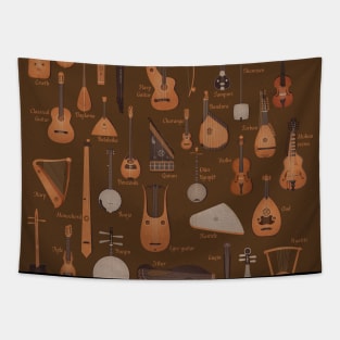 String Musical Instruments Tapestry